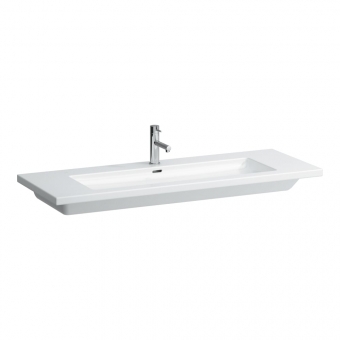 Praustuvas Laufen LIVING 1300x480x110 mm, baldinis, su 3 angomis maišytuvams 
